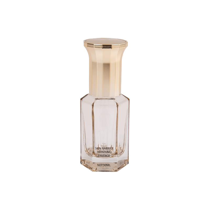 30 ml åttekantet glass serum og essensiell oljeflaske