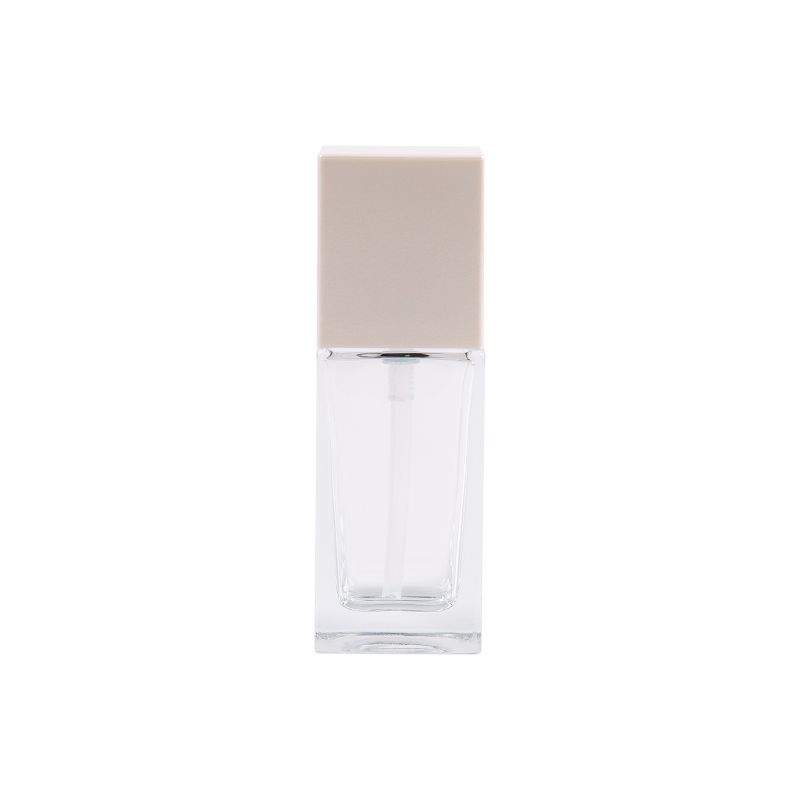 30 ml gjennomsiktig glass firkantet rør