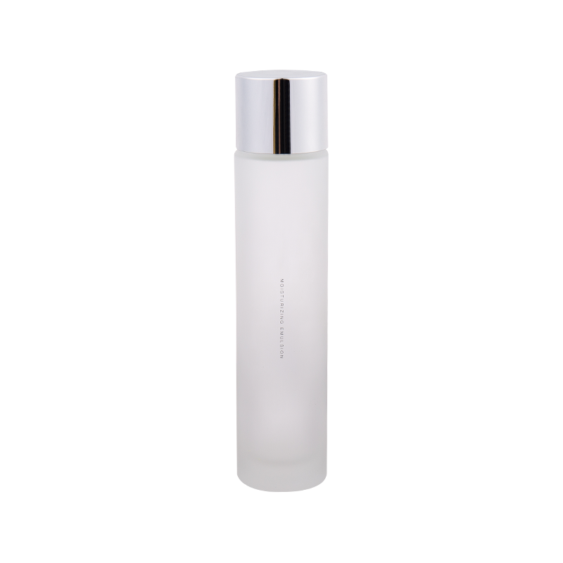 120 ml enkel sølv hvit glasslotion flaske