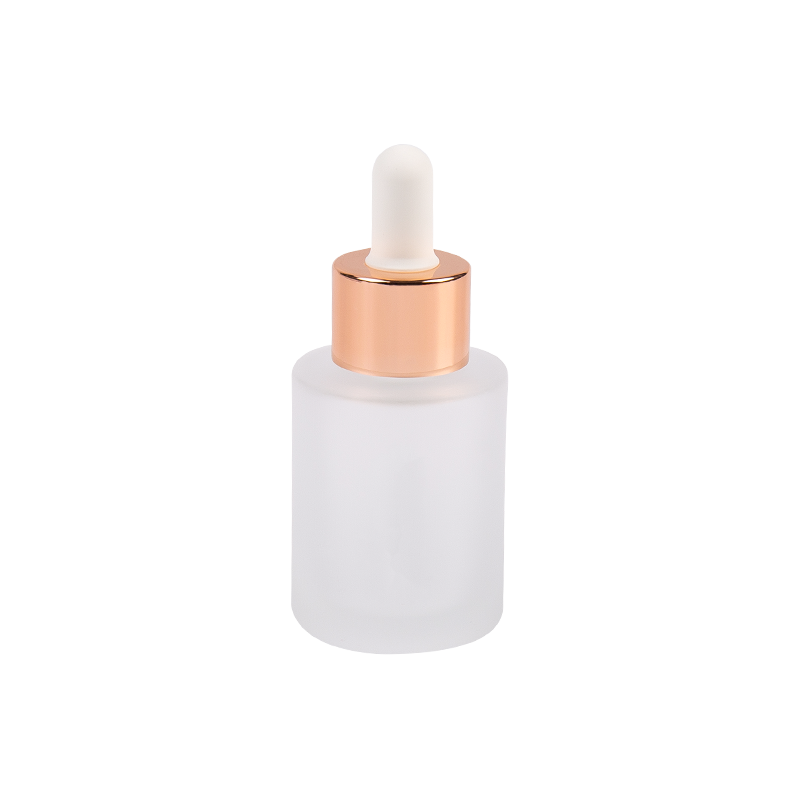 30 ml frostet glass essensiell olje dropper flaske