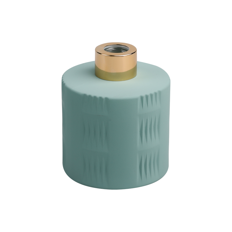 Aqua Green duftflaske med gullhette