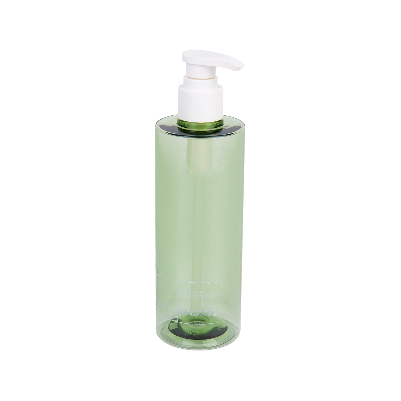 300 ml elegant slank grønn petg pumpeflaske
